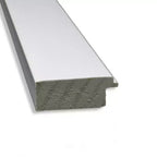 21" x 27" Specchio da Parete Stretto Bianco per Mobile, Senza Bordo Smussato: Rettangolare Moderno, Cornice in Polistirene